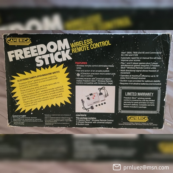 Freedom Wireless Arcade Stick Camerica Controller Nintendo  Camerica Freedom Stick Nintendo Wireless Remote Control